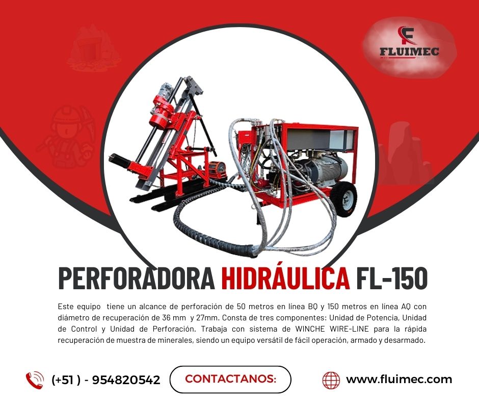 Perforadora FL-150 - Maquinaria necesaria para mina